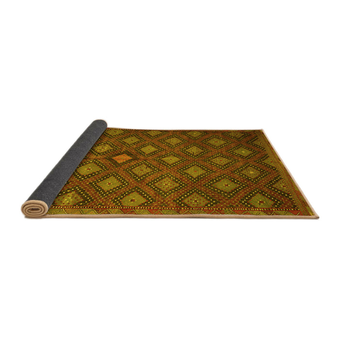Sideview of Persian Yellow Traditional Rug, tr1368yw