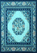 Machine Washable Oriental Light Blue Asian Inspired Rug, wshtr1369lblu