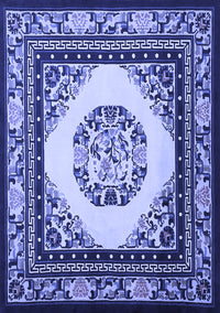 Oriental Blue Asian Inspired Rug, tr1369blu