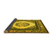 Sideview of Oriental Yellow Asian Inspired Rug, tr1369yw