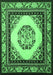 Machine Washable Oriental Emerald Green Asian Inspired Area Rugs, wshtr1369emgrn