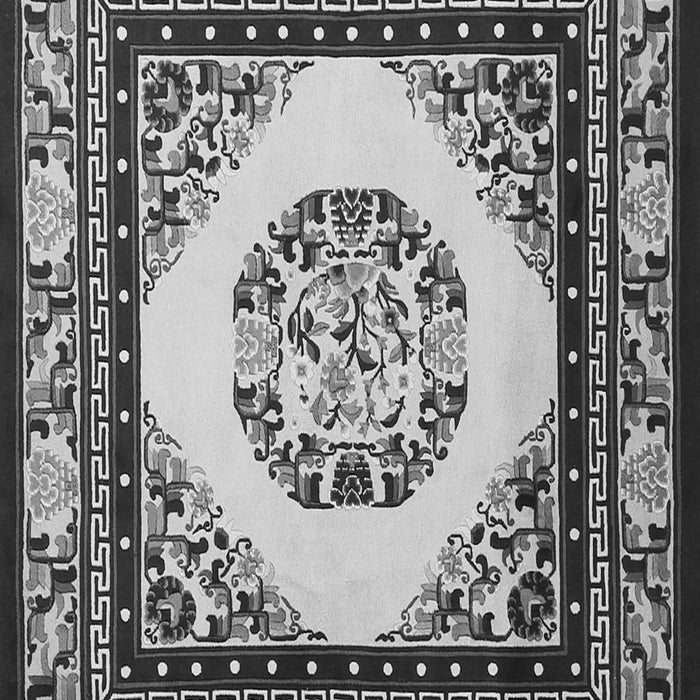 Oriental Gray Asian Inspired Rug, tr1369gry