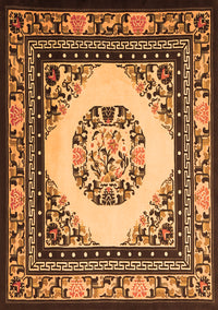 Oriental Orange Asian Inspired Rug, tr1369org