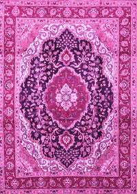 Medallion Pink Traditional Rug, tr136pnk