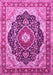 Medallion Pink Traditional Rug, tr136pnk