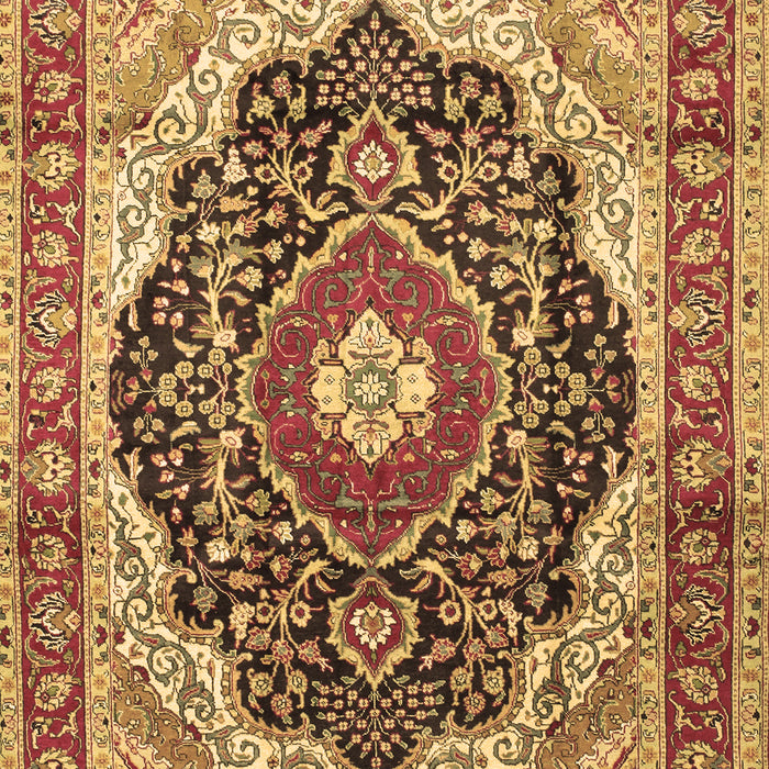 Medallion Brown Traditional Rug, tr136brn