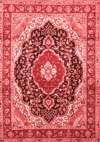 Medallion Red Traditional Rug, tr136red