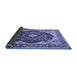 Sideview of Medallion Blue Traditional Rug, tr136blu