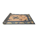 Sideview of Traditional Gray Oriental Rug, tr1370