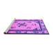 Sideview of Machine Washable Oriental Purple Asian Inspired Area Rugs, wshtr1370pur