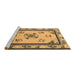 Sideview of Machine Washable Oriental Brown Asian Inspired Rug, wshtr1370brn