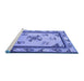 Sideview of Machine Washable Oriental Blue Asian Inspired Rug, wshtr1370blu