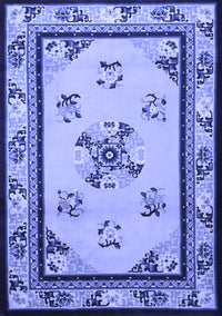 Oriental Blue Asian Inspired Rug, tr1370blu