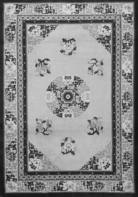 Oriental Gray Asian Inspired Rug, tr1370gry