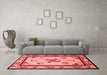 Asian Inspired Red Washable Rugs