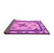 Sideview of Oriental Pink Asian Inspired Rug, tr1370pnk