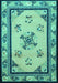 Oriental Turquoise Asian Inspired Rug, tr1370turq