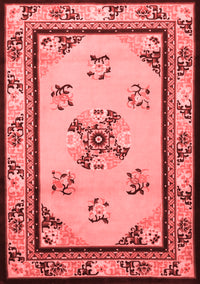 Oriental Red Asian Inspired Rug, tr1370red