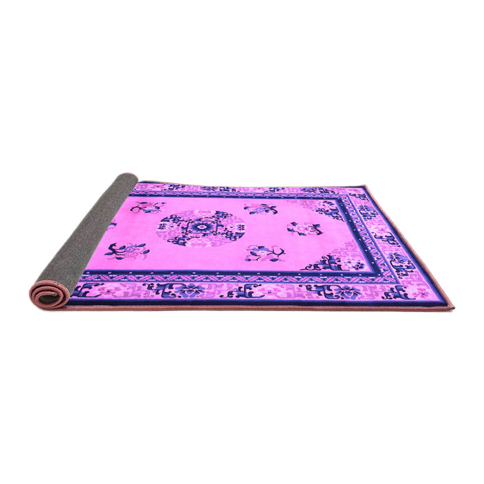 Sideview of Oriental Purple Asian Inspired Rug, tr1370pur