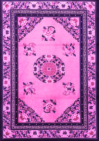 Oriental Pink Asian Inspired Rug, tr1371pnk