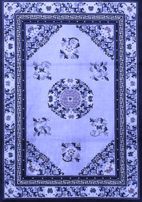 Oriental Blue Asian Inspired Rug, tr1371blu