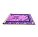 Sideview of Machine Washable Oriental Purple Asian Inspired Area Rugs, wshtr1371pur