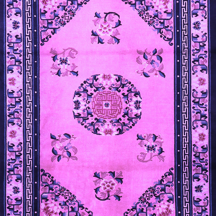 Oriental Purple Asian Inspired Rug, tr1371pur