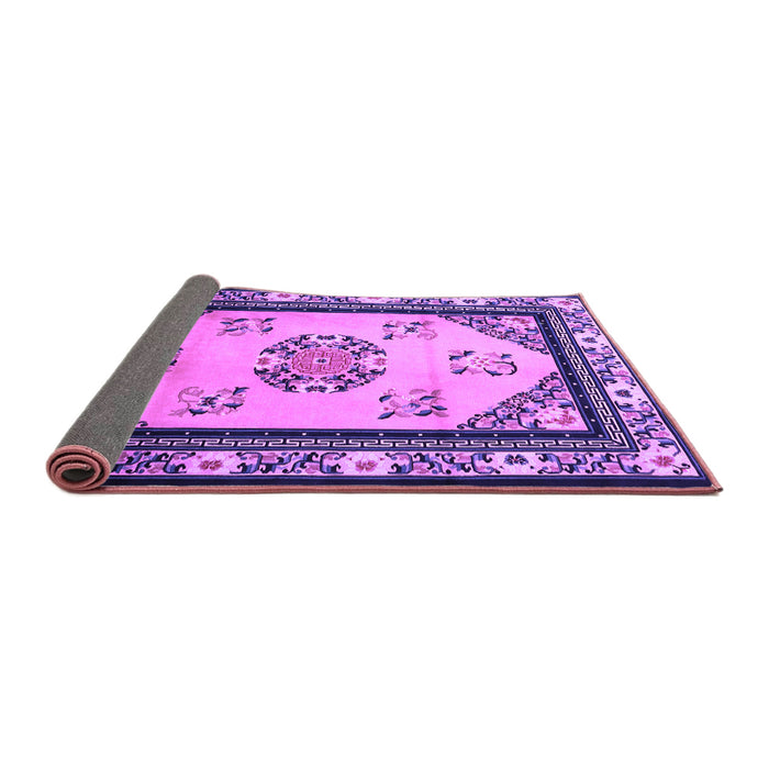 Sideview of Oriental Purple Asian Inspired Rug, tr1371pur