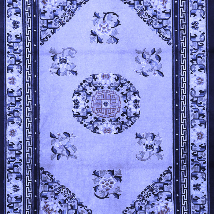 Oriental Blue Asian Inspired Rug, tr1371blu
