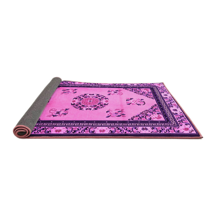 Sideview of Oriental Pink Asian Inspired Rug, tr1371pnk