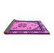 Sideview of Oriental Pink Asian Inspired Rug, tr1371pnk