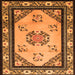 Serging Thickness of Oriental Orange Asian Inspired Rug, tr1371org