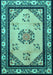 Oriental Turquoise Asian Inspired Rug, tr1371turq