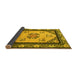 Sideview of Oriental Yellow Asian Inspired Rug, tr1371yw