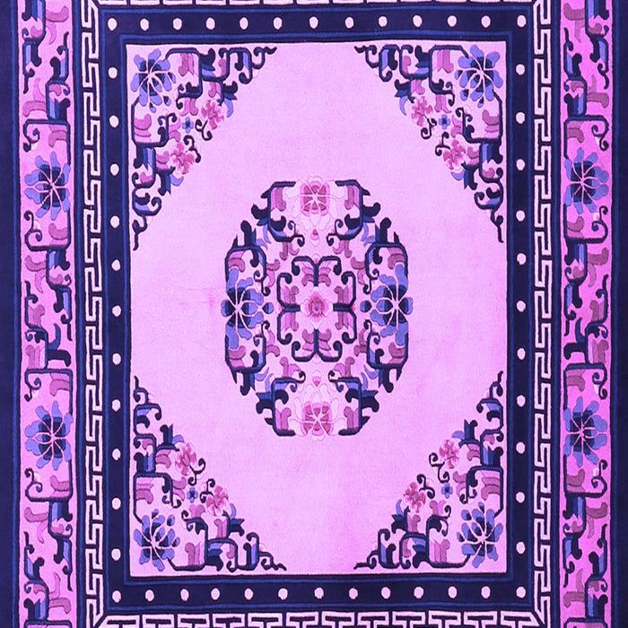 Machine Washable Oriental Purple Asian Inspired Area Rugs, wshtr1372pur