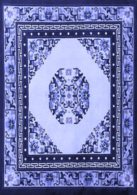 Oriental Blue Asian Inspired Rug, tr1372blu