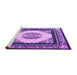 Sideview of Machine Washable Oriental Purple Asian Inspired Area Rugs, wshtr1372pur