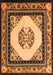 Serging Thickness of Machine Washable Oriental Orange Asian Inspired Area Rugs, wshtr1372org