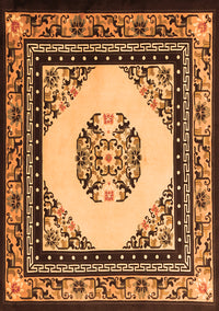 Oriental Orange Asian Inspired Rug, tr1372org