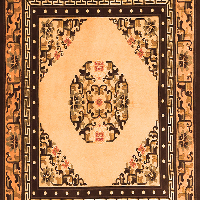 Oriental Orange Asian Inspired Rug, tr1372org