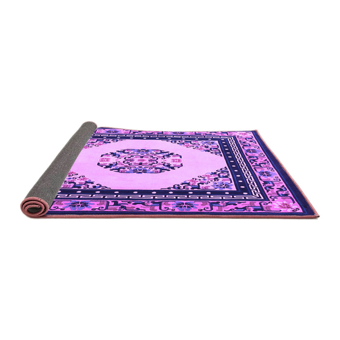 Sideview of Oriental Purple Asian Inspired Rug, tr1372pur
