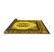 Sideview of Oriental Yellow Asian Inspired Rug, tr1372yw