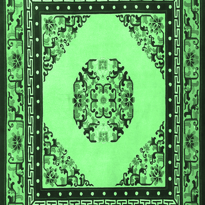 Oriental Emerald Green Asian Inspired Rug, tr1372emgrn