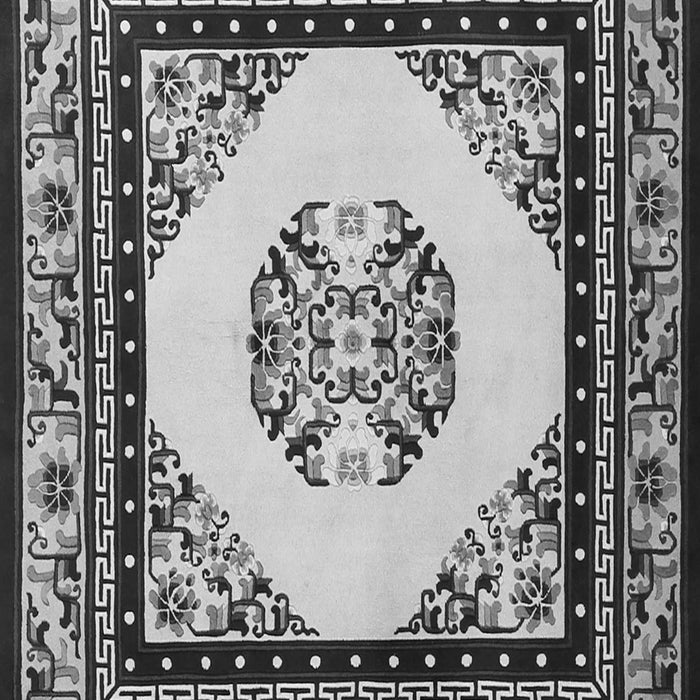 Serging Thickness of Machine Washable Oriental Gray Asian Inspired Rug, wshtr1372gry