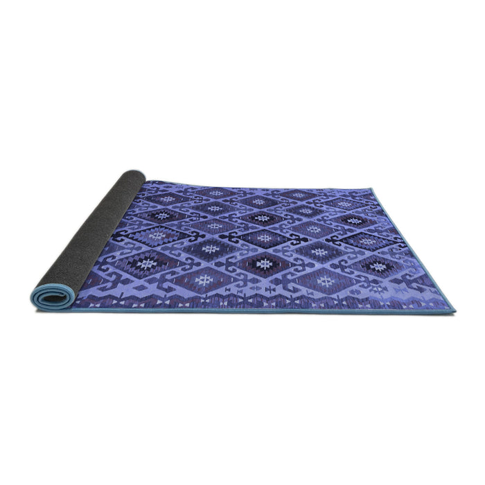 Sideview of Persian Blue Traditional Rug, tr1373blu
