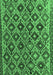 Machine Washable Persian Emerald Green Traditional Area Rugs, wshtr1373emgrn