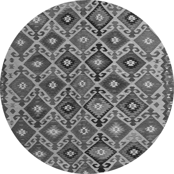Square Persian Gray Traditional Rug, tr1373gry