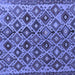 Square Persian Blue Traditional Rug, tr1373blu