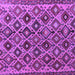 Square Machine Washable Persian Purple Traditional Area Rugs, wshtr1373pur