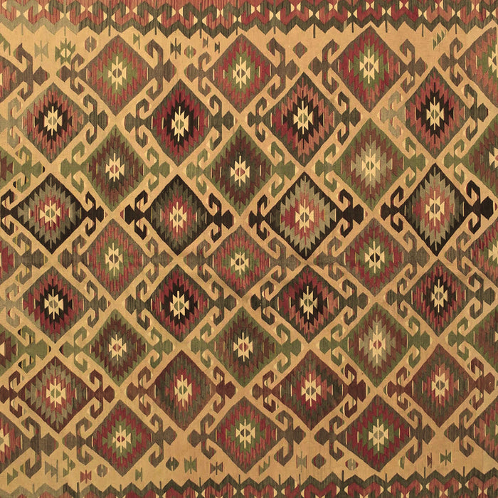Square Persian Brown Traditional Rug, tr1373brn